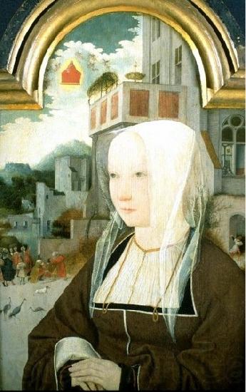 Jan Mostaert Portrait of a unknown woman Spain oil painting art